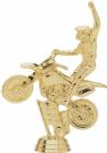 5" Off Road Motorcycle Gold Trophy Figure