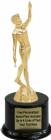 7" Baton Twirler Trophy Kit with Pedestal Base