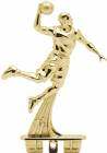 5 3/8" Snap Basketball Male Gold Trophy Figure