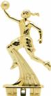 5 1/4" Snap Basketball Female Gold Trophy Figure