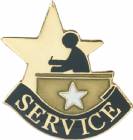 Service Lapel Pin with Presentation Box