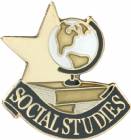 Social Studies Lapel Pin with Presentation Box