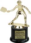 7 3/4" Female Pickleball Trophy Kit with Pedestal Base