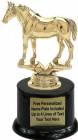 5 3/4" Quarter Horse Trophy Kit with Pedestal Base