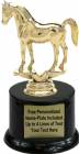 5 3/4" Arabian Horse Trophy Kit with Pedestal Base