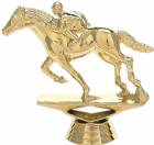 3 3/4" Race Horse Trophy Figure Gold