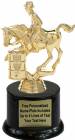 6 1/2" Barrel Racing Male Trophy Kit with Pedestal Base