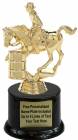 6 1/2" Barrel Racing Female Trophy Kit with Pedestal Base