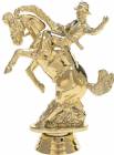 Gold 4 1/2" Bucking Bronc Trophy Figure