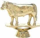 3" Angus Steer Gold Trophy Figure