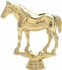 5 1/2" Quarter Horse Trophy Figure Gold