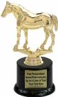 7 1/2" Quarter Horse Trophy Kit with Pedestal Base