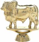 3" Brahma Bull Gold Trophy Figure