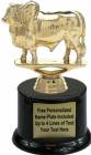5" Brahma Bull Trophy Kit with Pedestal Base