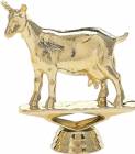 3" Dairy Goat Gold Trophy Figure