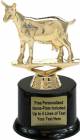 5" Dairy Goat Trophy Kit with Pedestal Base