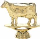 3" Dairy Cow Gold Trophy Figure