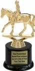6 1/2" Equestrian Horse Trophy Kit with Pedestal Base