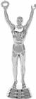 7 1/2" Victory Male Silver Trophy Figure