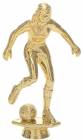 7 3/4" Soccer Female Gold Trophy Figure