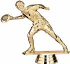 4 1/4" Disc Golf Frisbee Male Gold Trophy Figure