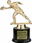 6 1/4" Male Disc Golf Frisbee Trophy Kit with Pedestal Base
