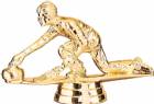 3" Curling Male Gold Trophy Figure
