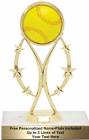 6 3/4" Color Sport Softball Trophy Kit