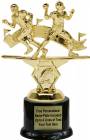 7" Double Action Football Trophy Kit with Pedestal Base