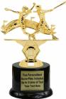 7" Double Action Softball Female Trophy Kit with Pedestal Base