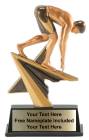 7" Swimming Male Star Power Sport Resin Trophy