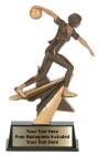 7" Bowling Female Star Power Sport Resin Trophy