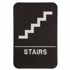 ADA 6" x 9" Stairs Sign Black / White