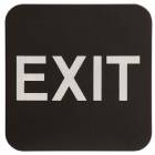ADA 6" x 6" Exit Sign Black / White
