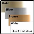 12" x 24" Sheet Sublimation Metal 4 Colors