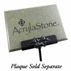 18" AcrylaStand Steel Outdoor AcrylaStone Plaque Holder