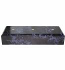 Black Marble Finish Wood 2 Post Trophy BASE ONLY