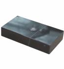 Black Marble Trophy Base 2" x 4" 1 Hole