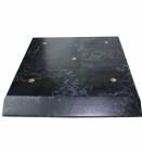 Black Marble Finish Wood Slant Front 4 Post Trophy BASE ONLY