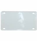 2 1/4" x 4" White Laser Engravable Stainless Steel Plate