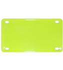 2 1/4" x 4" Neon Yellow Laser Engravable Stainless Steel Plate