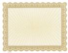 Gold Bison Blank Certificate