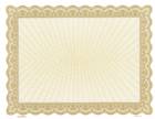 Gold Bison Blank Certificate