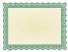 Green Bison Series Blank Certificate