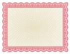 Red Bison Series Blank Certificate