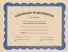 Blank Certificate of Recognition