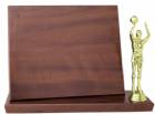 7 3/4" x 9 3/4" Cherry Finish Stand-up Plaque