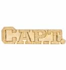 Gold Captain Lapel Chenille Insignia Pin - Metal