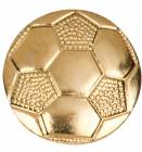 Gold Soccer Lapel Chenille Insignia Pin - Metal