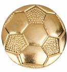 Gold Soccer Lapel Chenille Insignia Pin - Metal